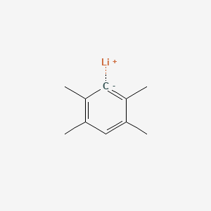 molecular formula C10H13Li B8651143 lithium;1,2,4,5-tetramethylbenzene-6-ide CAS No. 142633-71-4