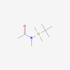 molecular formula C9H21NOSi B8651148 Acetamide, N-[(1,1-dimethylethyl)dimethylsilyl]-N-methyl- CAS No. 82112-20-7