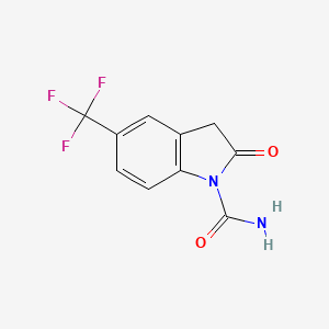 1h-Indole-1-carboxamide,2,3-dihydro-2-oxo-5-(trifluoromethyl)-