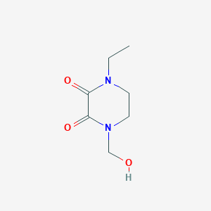 1-Ethyl-4-(hydroxymethyl)piperazine-2,3-dione