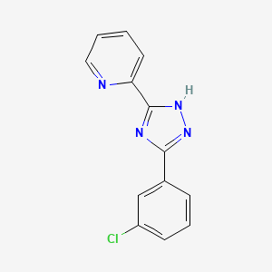 Pyridine, 2-[5-(3-chlorophenyl)-1H-1,2,4-triazol-3-yl]-