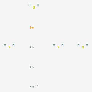 molecular formula Cu2FeH8S4Sn B086514 Stannite CAS No. 12019-29-3