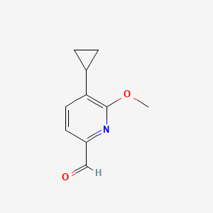 5-Cyclopropyl-6-methoxypyridine-2-carbaldehyde