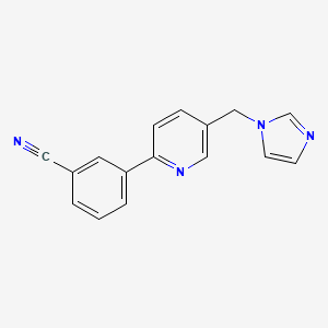 3-(5-Imidazol-1-ylmethyl-pyridin-2-yl)-benzonitrile
