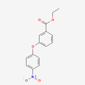 molecular formula C15H13NO5 B8651594 Ethyl 3-(4-nitrophenoxy)benzoate 