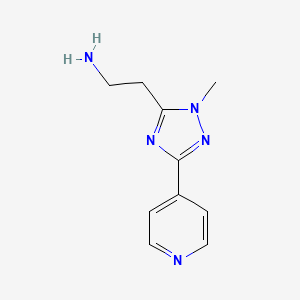 2-(1-Methyl-3-(pyridin-4-yl)-1H-1,2,4-triazol-5-yl)ethanamine