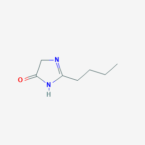 molecular formula C7H12N2O B8651610 2-butyl-3,5-dihydro-4H-imidazol-4-one 