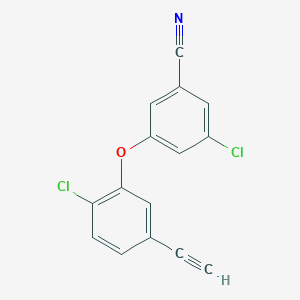 3-Chloro-5-(2-chloro-5-ethynylphenoxy)benzonitrile