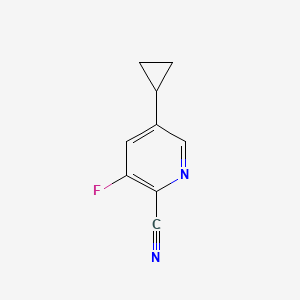 5-Cyclopropyl-3-fluoropicolinonitrile
