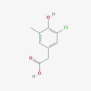 molecular formula C9H9ClO3 B8651668 (3-Chloro-4-hydroxy-5-methyl-phenyl)-acetic acid 