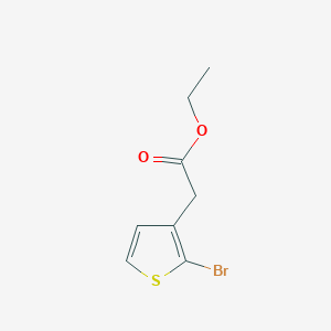 molecular formula C8H9BrO2S B8651676 Ethyl 2-(2-bromothiophen-3-yl)acetate CAS No. 720662-89-5