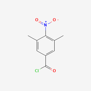 molecular formula C9H8ClNO3 B8651683 3,5-Dimethyl-4-nitrobenzoyl chloride CAS No. 3558-73-4