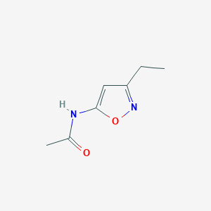 molecular formula C7H10N2O2 B8651695 Acetamide,N-(3-ethyl-5-isoxazolyl)- 