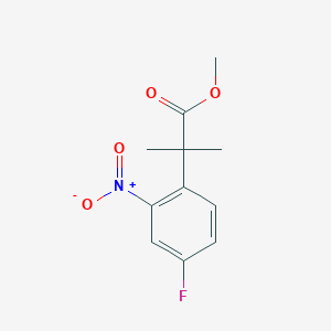 Methyl 2-(4-fluoro-2-nitrophenyl)-2-methylpropanoate
