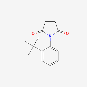 molecular formula C14H17NO2 B8651725 1-(2-Tert-butylphenyl)pyrrolidine-2,5-dione CAS No. 210426-64-5