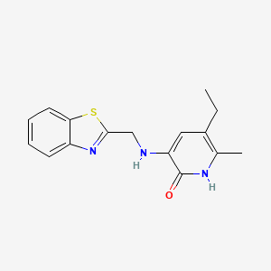 3-((2-Benzothiazolylmethyl)amino)-5-ethyl-6-methylpyridin-2(1H)-one