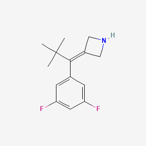 3-[1-(3,5-Difluorophenyl)-2,2-dimethylpropylidene]azetidine