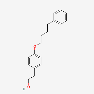 molecular formula C18H22O2 B8651868 2-[4-(4-Phenylbutoxy)phenyl]ethan-1-ol CAS No. 177259-61-9