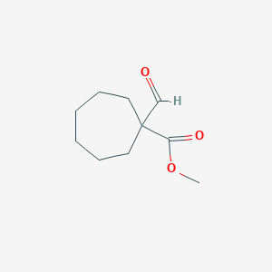 Methyl 1-formylcycloheptane-1-carboxylate