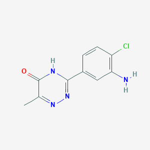3-(3-Amino-4-chlorophenyl)-6-methyl-1,2,4-triazin-5(2H)-one