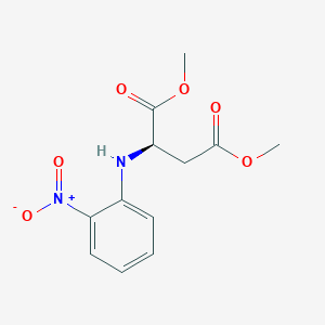 molecular formula C12H14N2O6 B8651949 Dimethyl N-(2-nitrophenyl)-D-aspartate CAS No. 565460-54-0