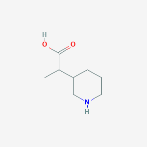 molecular formula C8H15NO2 B8651963 3-Piperidyl propanoic acid 