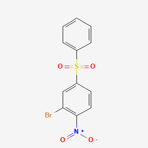2-Bromo-1-nitro-4-(phenylsulfonyl)benzene