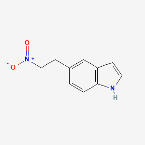 molecular formula C10H10N2O2 B8652061 5-(2-nitroethyl)-1H-indole CAS No. 87149-49-3