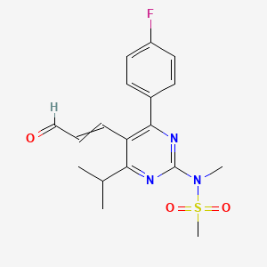 N-[4-(4-fluorophenyl)-6-isopropyl-5-(3-oxoprop-1-enyl)pyrimidin-2-yl]-N-methylmethanesulfonamide