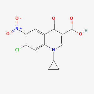7-Chloro-1-cyclopropyl-1,4-dihydro-6-nitro-4-oxo-3-quinolinecarboxylic acid