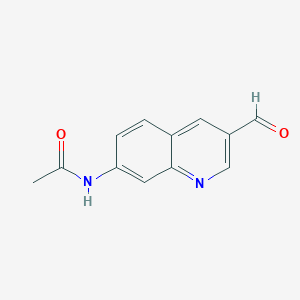 N-(3-Formylquinolin-7-YL)acetamide