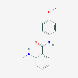 molecular formula C15H16N2O2 B086522 N-(4-methoxyphenyl)-2-(methylamino)benzamide CAS No. 1029-08-9
