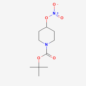 molecular formula C10H18N2O5 B8652249 tert-butyl 4-nitrooxypiperidine-1-carboxylate 