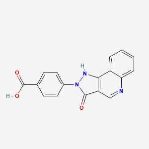 4-(3-Oxo-1,3-dihydro-2H-pyrazolo[4,3-c]quinolin-2-yl)benzoic acid