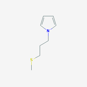 molecular formula C8H13NS B8652357 1-[3-(Methylsulfanyl)propyl]-1H-pyrrole CAS No. 50966-71-7