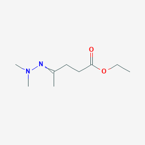 Ethyl 4-(dimethylhydrazinylidene)pentanoate