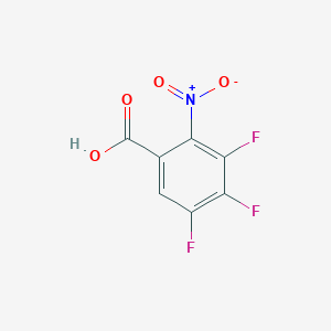 molecular formula C7H2F3NO4 B8652388 3,4,5-Trifluoro-2-nitrobenzoic acid 