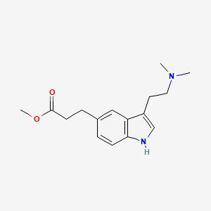 molecular formula C16H22N2O2 B8652392 Methyl 3-{3-[2-(dimethylamino)ethyl]-1H-indol-5-yl}propanoate CAS No. 105323-63-5