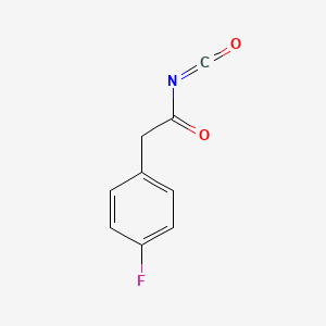 molecular formula C9H6FNO2 B8652395 2-(4-Fluorophenyl)acetyl isocyanate 