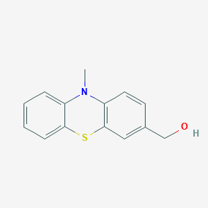 molecular formula C14H13NOS B8652406 10H-phenothiazine-3-methanol, 10-methyl- CAS No. 17800-45-2