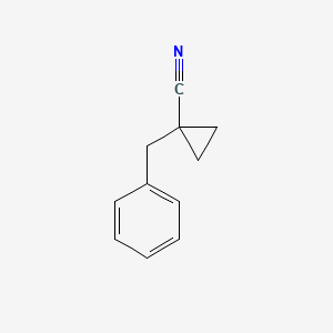 molecular formula C11H11N B8652458 1-Benzylcyclopropanecarbonitrile 