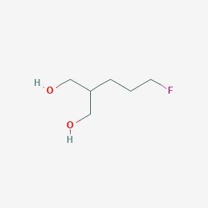 molecular formula C6H13FO2 B8652532 2-(3-Fluoropropyl)propane-1,3-diol CAS No. 139301-21-6