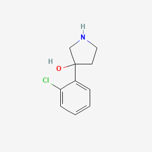 3-(2-Chlorophenyl)pyrrolidin-3-ol