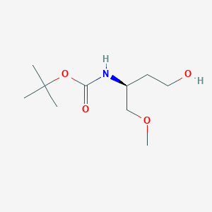 molecular formula C10H21NO4 B8652704 tert-Butyl (S)-(4-hydroxy-1-methoxybutan-2-yl)carbamate 