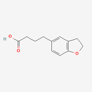 molecular formula C12H14O3 B8652790 4-(2,3-Dihydro-5-benzofuranyl)butanoic acid 