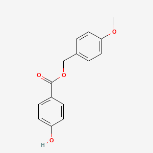 molecular formula C15H14O4 B8652798 Benzoic acid, 4-hydroxy-, (4-methoxyphenyl)methyl ester CAS No. 110929-34-5