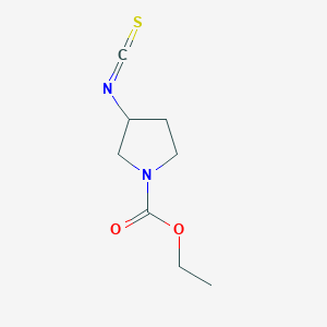 molecular formula C8H12N2O2S B8652808 Ethyl 3-isothiocyanatopyrrolidine-1-carboxylate CAS No. 104605-16-5