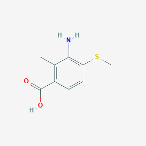 3-Amino-2-methyl-4-methylsulfanylbenzoic acid