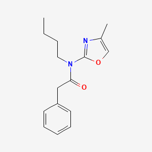 molecular formula C16H20N2O2 B8652820 N-Butyl-N-(4-methyloxazol-2-yl)-2-phenylacetamide CAS No. 57067-82-0