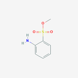 molecular formula C7H9NO3S B8652826 Methyl 2-aminobenzene-1-sulfonate CAS No. 50910-59-3